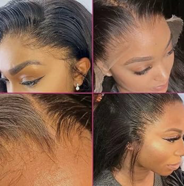 Perruque 13x4  Lace Front  Noir & Chatain miel Straight | Cheveux 100% Humains | Nialux Perruque