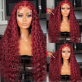 HILTON - Perruque 13x4  Lace Front  Rouge Bug  Jerry Curly | Cheveux 100% Humains | Nialux Perruque