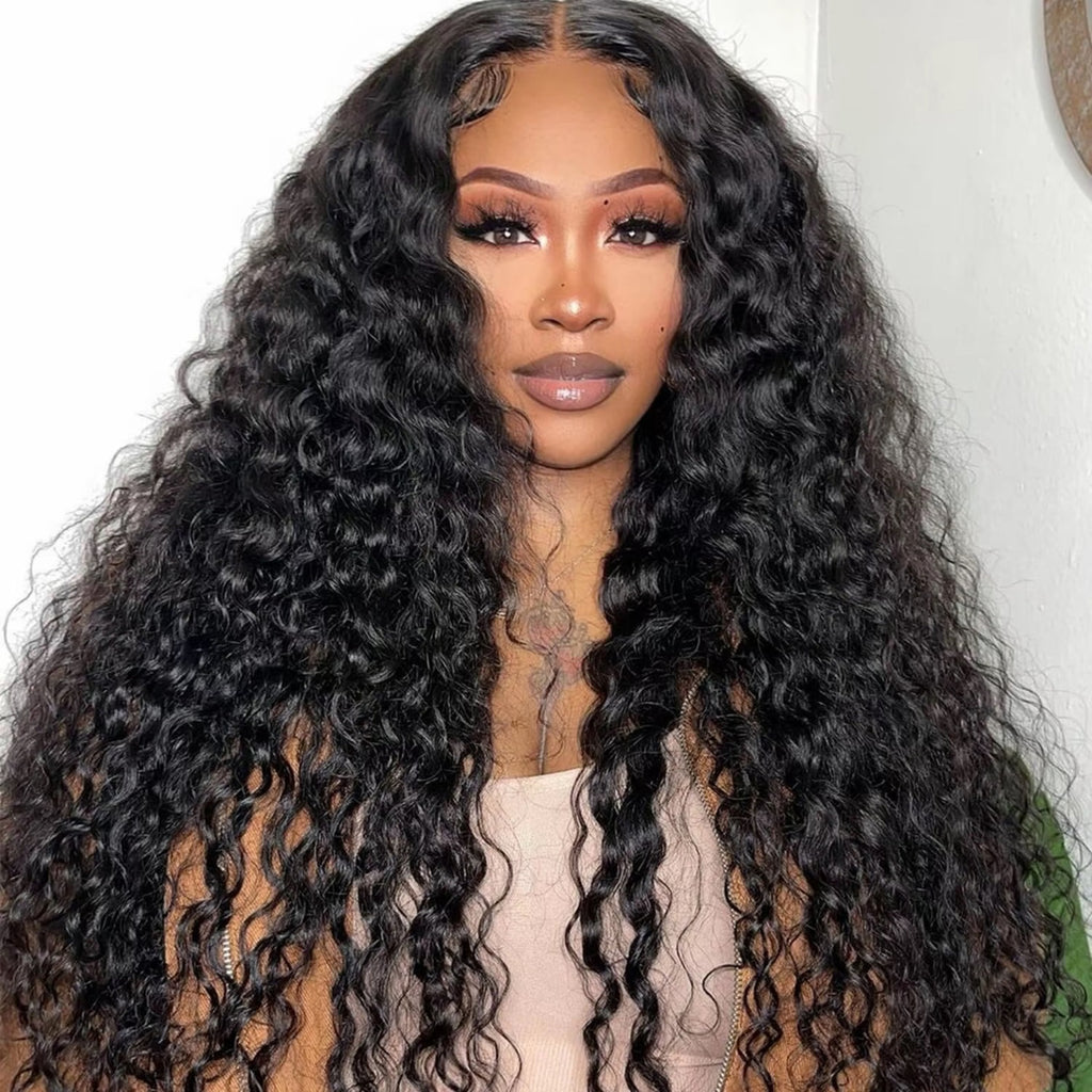 VIOLETTA - Perruque 13x4 Lace Front  Noir Jerry Curly | Cheveux 100% Humains | Nialux Perruque