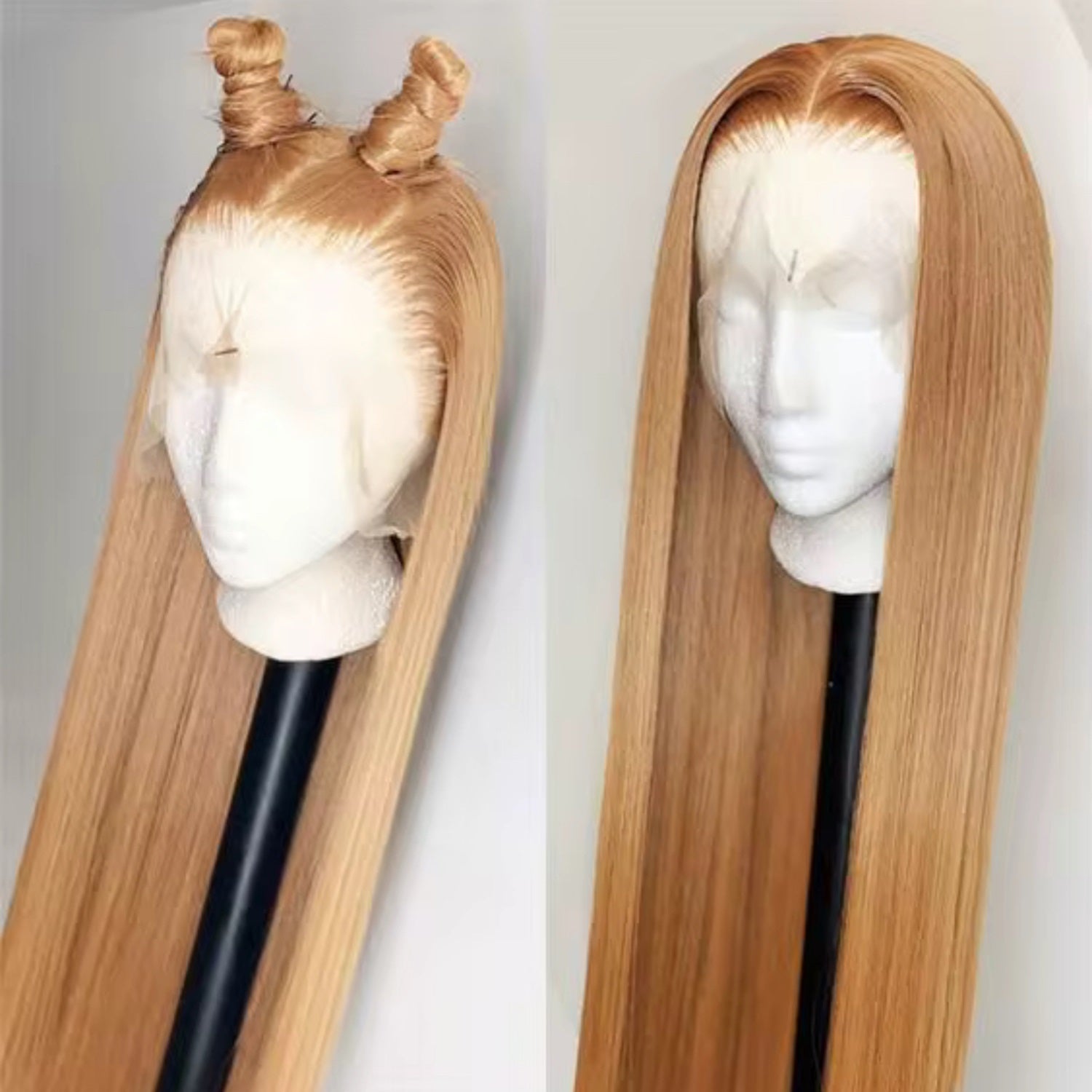 Perruque 13x4  Lace Front Honey Blonde & Rouge bug Straight | Cheveux 100% Humains | Nialux Perruque