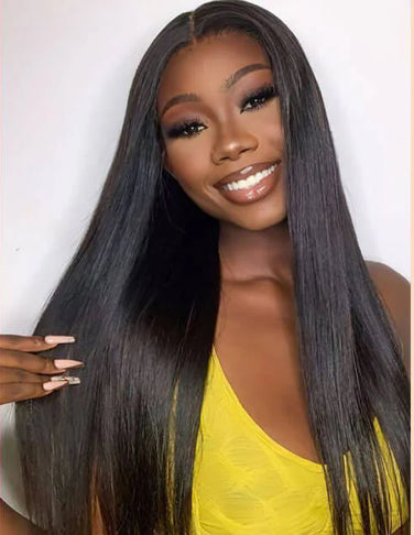 LANA - Perruque 13x4  Lace Front  Noir Straight | Cheveux 100% Humains | Nialux Perruque